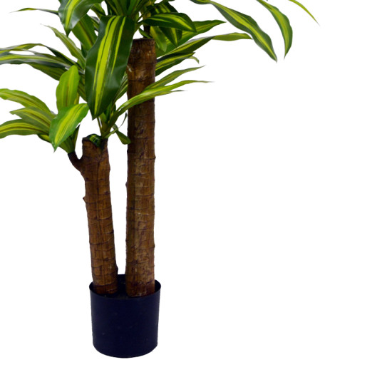 Διακοσμητικό φυτό  Dracaena σε γλάστρα Inart πράσινο pp Υ110εκ **