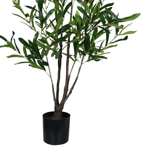 Διακοσμητικό φυτό Olive tree σε γλάστρα Inart πράσινο pp Υ120εκ **