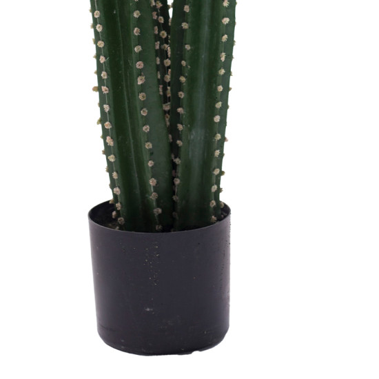 Διακοσμητικό φυτό Cactus III σε γλάστρα Inart πράσινο pp Υ85εκ **