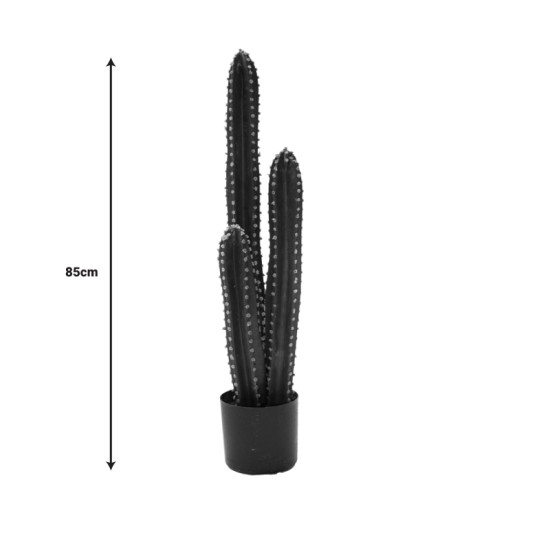 Διακοσμητικό φυτό Cactus III σε γλάστρα Inart πράσινο pp Υ85εκ **