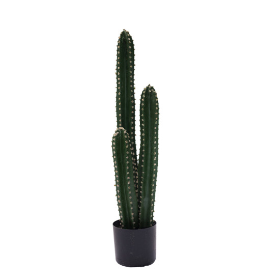 Διακοσμητικό φυτό Cactus III σε γλάστρα Inart πράσινο pp Υ85εκ **