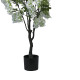 Διακοσμητικό φυτό Bean flowers σε γλάστρα Inart λευκό pp Υ125εκ **