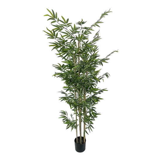 Διακοσμητικό φυτό Bamboo σε γλάστρα Inart πράσινο pp Υ190εκ **