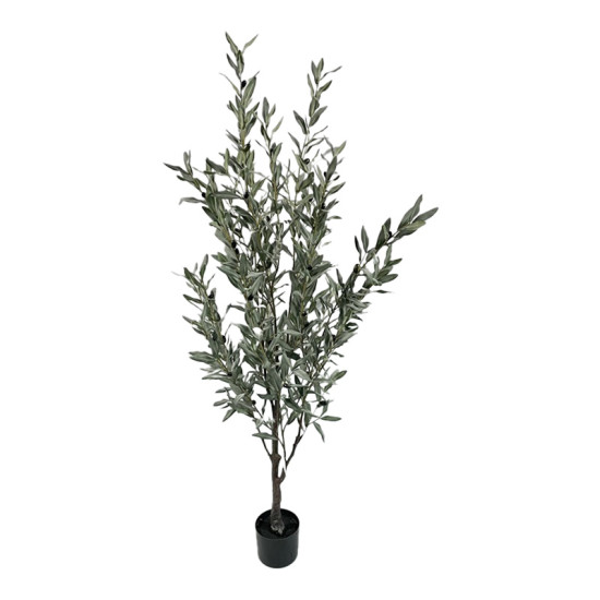 Διακοσμητικό φυτό Olive tree II σε γλάστρα Inart πράσινο pp Υ160εκ **