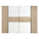 Ντουλάπα ρούχων Verzo τετράφυλλη oak-λευκό μελαμίνης 270,5x61.5x210.5εκ