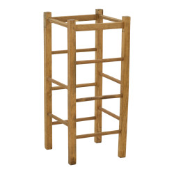 Σκαμπό καφενείου χωρίς πλάτη Bodier καρυδί ξύλο 35x35x78εκ **