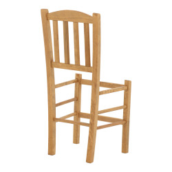 Καρέκλα καφενείου Σύρος μασίφ ξύλο οξιάς λούστρο καρυδί 41x42x92εκ **