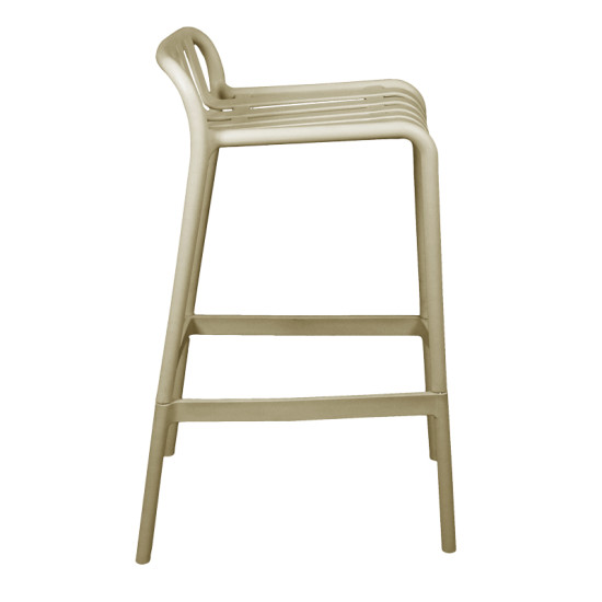 Σκαμπό μπαρ Zoi pp σε απόχρωση cappucino 36x56x87εκ **