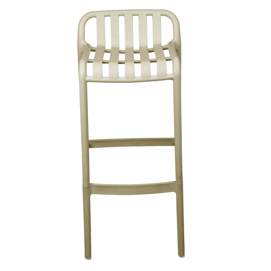 Σκαμπό μπαρ Zoi pp σε απόχρωση cappucino 36x56x87εκ **