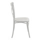 Καρέκλα Crossie στοιβαζόμενη pp σε λευκή απόχρωση 38x46.5x82εκ **