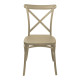 Καρέκλα Crossie στοιβαζόμενη pp σε απόχρωση cappucino 38x46.5x82εκ **