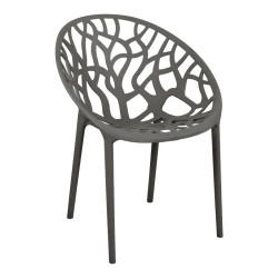 Πολυθρόνα Daren pp σε ανθρακί απόχρωση 59x60x79,5εκ **