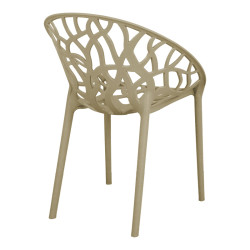 Πολυθρόνα Daren pp σε cappuccino απόχρωση 59x60x79,5εκ **