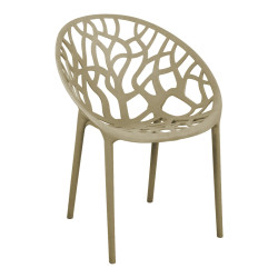 Πολυθρόνα Daren pp σε cappuccino απόχρωση 59x60x79,5εκ **