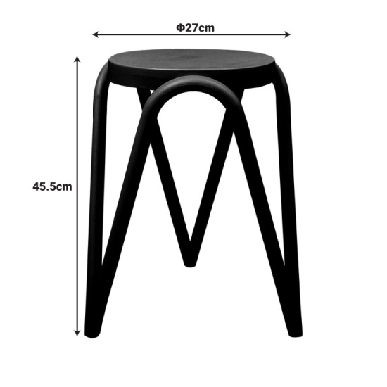 Σκαμπό Serzona pp σε μέντα απόχρωση Φ27x45.5εκ **
