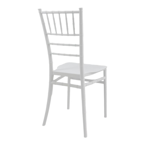 Καρέκλα Tiffany Ι pp σε λευκή απόχρωση 38.5x46.5x87εκ **