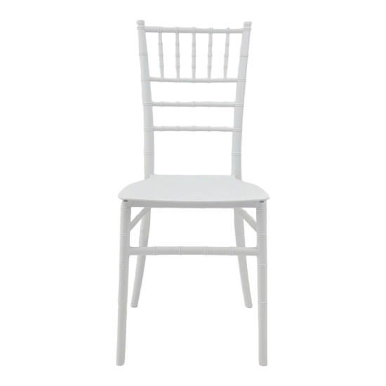 Καρέκλα Tiffany Ι pp σε λευκή απόχρωση 38.5x46.5x87εκ **