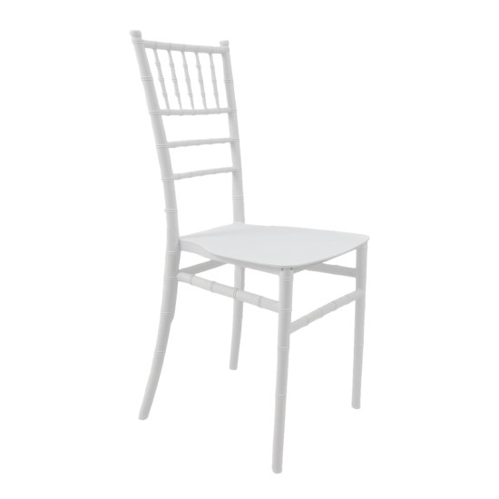 Καρέκλα Tiffany Ι pp σε λευκή απόχρωση 38.5x46.5x87εκ **
