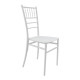 Καρέκλα Tiffany Ι pp σε λευκή απόχρωση 38.5x46.5x87εκ **
