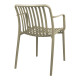 Πολυθρόνα Zoi pp cappuccino 54x57.5x79εκ **
