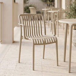 Πολυθρόνα Zoi pp cappuccino 54x57.5x79εκ **