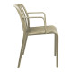 Πολυθρόνα Zoi pp cappuccino 54x57.5x79εκ **