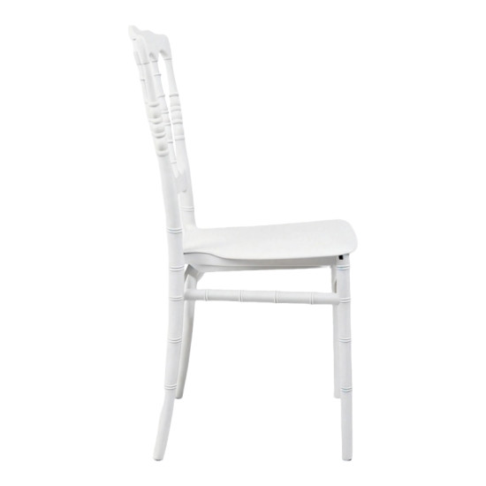 Καρέκλα Napoleon pp λευκή 38,5x46,5x89εκ **