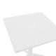 Τραπέζι Groovy pp διατρητο λευκό 60x60x76εκ **