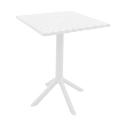 Τραπέζι Groovy pp διατρητο λευκό 60x60x76εκ **