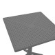 Τραπέζι Groovy pp διατρητο ανθρακί 60x60x76εκ **