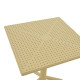 Τραπέζι Groovy pp διατρητο cappuccino 60x60x76εκ **