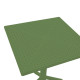 Τραπέζι Groovy pp διατρητο σκούρο πράσινο 60x60x76εκ **