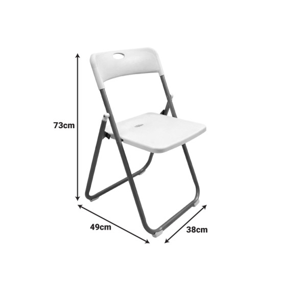 Καρέκλα catering-συνεδρίου πτυσσόμενη Edison μαύρο 38x49x73εκ **