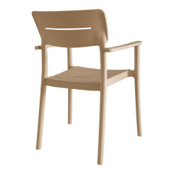Πολυθρόνα Pilma cappuccino PP 57x54x82εκ **