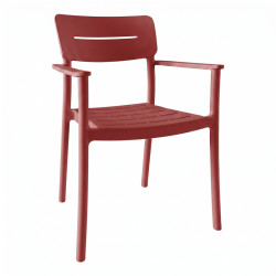 Πολυθρόνα Pilma μπορντό PP 57x54x82εκ **