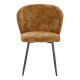 Καρέκλα Karg camel ύφασμα-πόδι μαύρο μέταλλο 57x62x80εκ - 2τμχ. **