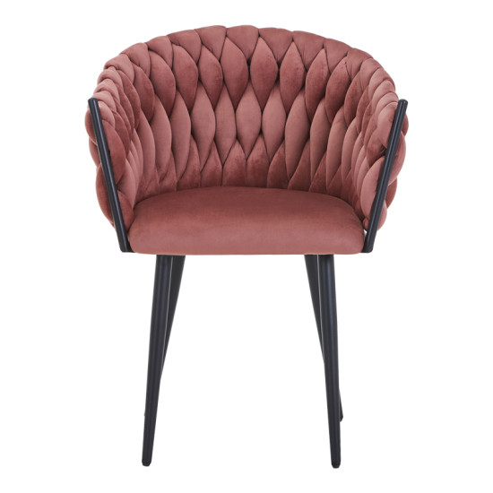 Πολυθρόνα Vivian σάπιο μήλο βελούδο-πόδι μαύρο μέταλλο 61x55x80εκ - 2τμχ. ** Πολυθρόνα Vivian σάπιο μήλο βελούδο-πόδι μαύρο μέταλλο 61x55x80εκ - 2τμχ. **