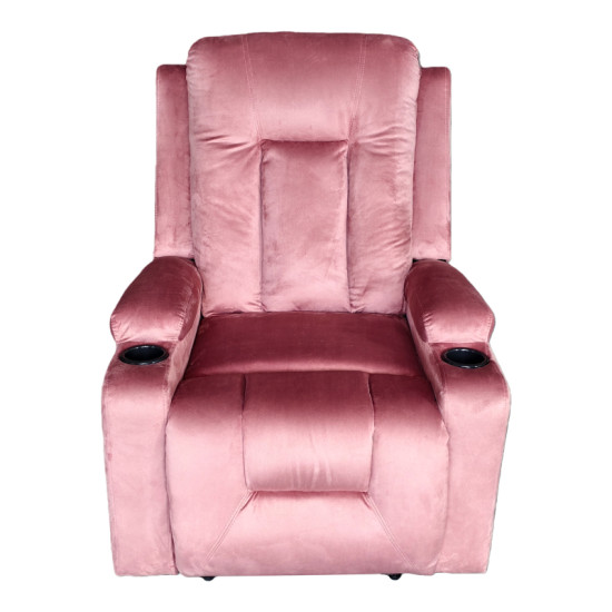 Πολυθρόνα relax Gessel βελούδο σάπιο μήλο 80x90x98εκ **