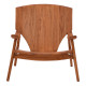 Πολυθρόνα Brazin φυσικό teak ξύλο 72x71x77εκ **