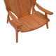 Πολυθρόνα Brazin φυσικό teak ξύλο 72x71x77εκ **