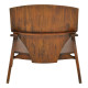 Πολυθρόνα Brazin καρυδί teak ξύλο 72x71x77εκ **