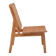 Πολυθρόνα Viborg φυσικό teak ξύλο-φυσικό rattan 60x75x87εκ **