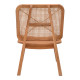 Πολυθρόνα Viborg φυσικό teak ξύλο-φυσικό rattan 60x75x87εκ **