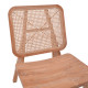 Πολυθρόνα Viborg φυσικό teak ξύλο-φυσικό rattan 60x75x87εκ **