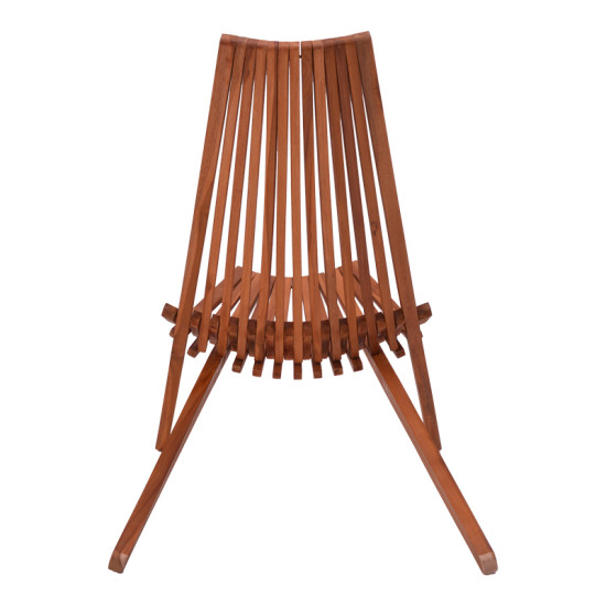Πολυθρόνα Phoenox πτυσσόμενη φυσικό teak ξύλο 101x63x80εκ **