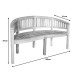 3 seater sofaCoren  natural teakwood 150x61x87cm **