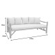 Καναπές Roziana φυσικό teak ξύλο 210x100x80εκ **