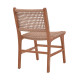 Καρέκλα Sponze σκελετός teak ξύλο- pe σχοινί σε φυσική απόχρωση 50x58.5x85εκ **