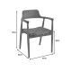 Πολυθρόνα Denverone φυσικό teak ξύλο και ψάθα 57x54x79εκ **