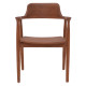 Πολυθρόνα Jambene teak ξύλο σε καρυδί απόχρωση 57x54x79εκ **